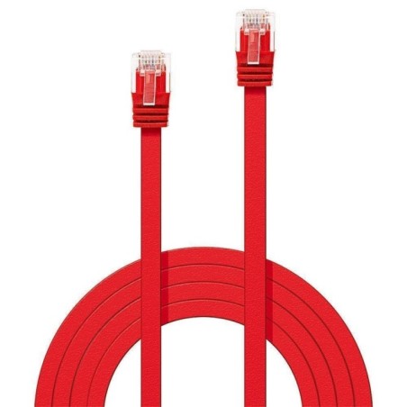 CABLE CAT6 U/UTP 0.3M/RED 47510 LINDY