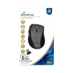 MOUSE USB OPTICAL WRL/BLACK/GREY MROS203 MEDIARANGE