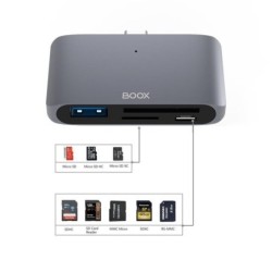 Tablet Accessory|ONYX BOOX|1xMicro-USB|1xUSB 3.2|1xUSB-C|1xSD Card Slot|1xMicroSD Card Slot|Aluminium|OPC0696R