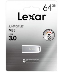 MEMORY DRIVE FLASH USB3 64GB/M35 LJDM035064G-BNSNG LEXAR