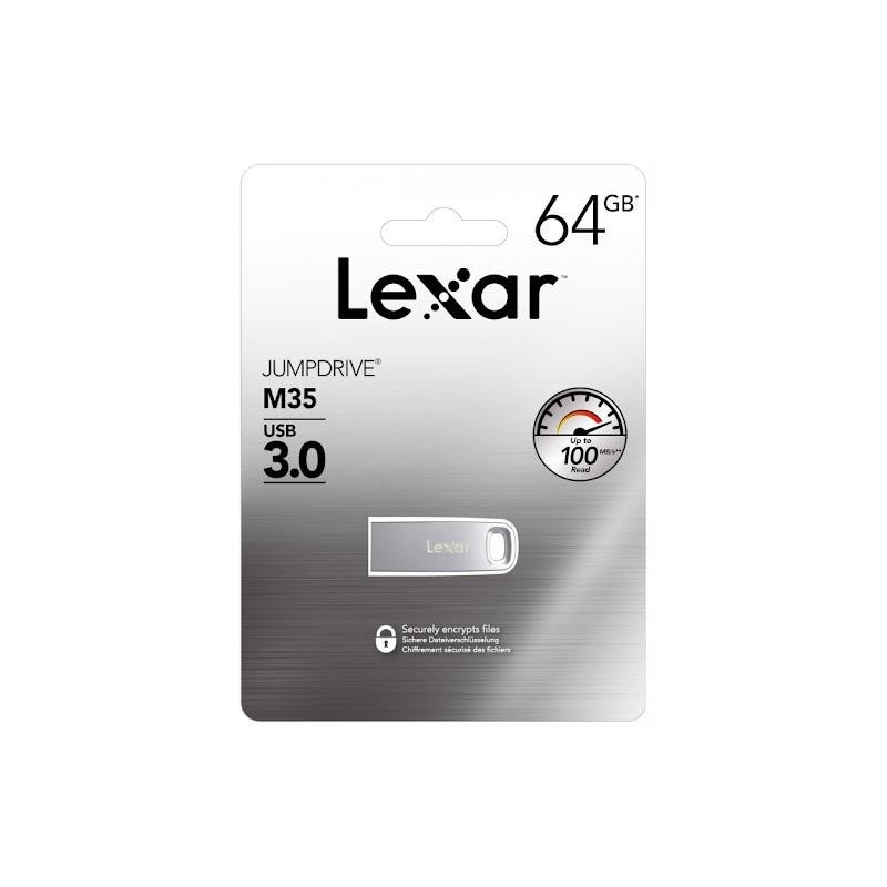 MEMORY DRIVE FLASH USB3 64GB/M35 LJDM035064G-BNSNG LEXAR