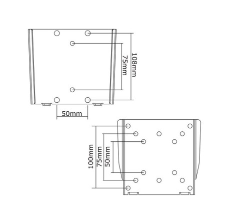 TV SET ACC WALL MOUNT SILVER/10-30" FPMA-W25 NEOMOUNTS