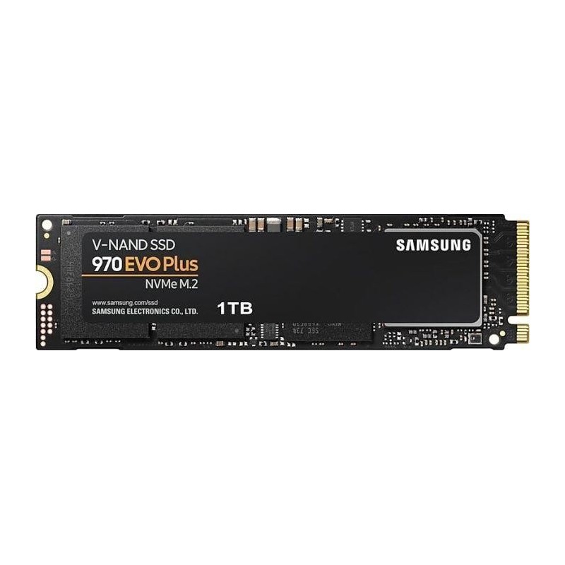 SSD|SAMSUNG|970 Evo Plus|1TB|M.2|PCIE|NVMe|MLC|Write speed 3300 MBytes/sec|Read speed 3500 MBytes/sec|MTBF 1500000 hours|MZ-V7S1