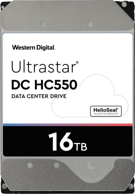 HDD|WESTERN DIGITAL ULTRASTAR|Ultrastar DC HC550|WUH721816ALE6L4|16TB|SATA 3.0|512 MB|7200 rpm|3,5"|0F38462