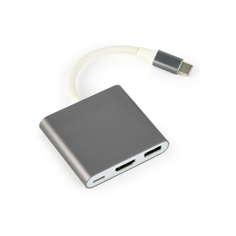 I/O ADAPTER USB-C TO HDMI/USB3/USB-C A-CM-HDMIF-02-SG GEMBIRD