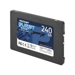 SSD|PATRIOT|Burst Elite|240GB|SATA 3.0|3D NAND|Write speed 320 MBytes/sec|Read speed 450 MBytes/sec|2,5"|TBW 100 TB|PBE240GS25SS