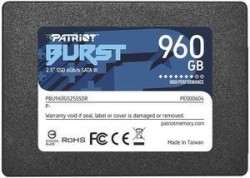 SSD|PATRIOT|Burst Elite|960GB|SATA 3.0|3D NAND|Write speed 320 MBytes/sec|Read speed 450 MBytes/sec|2,5"|TBW 400 TB|PBE960GS25SS