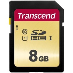 MEMORY SDHC 8GB UHS-I/TS8GSDC500S TRANSCEND