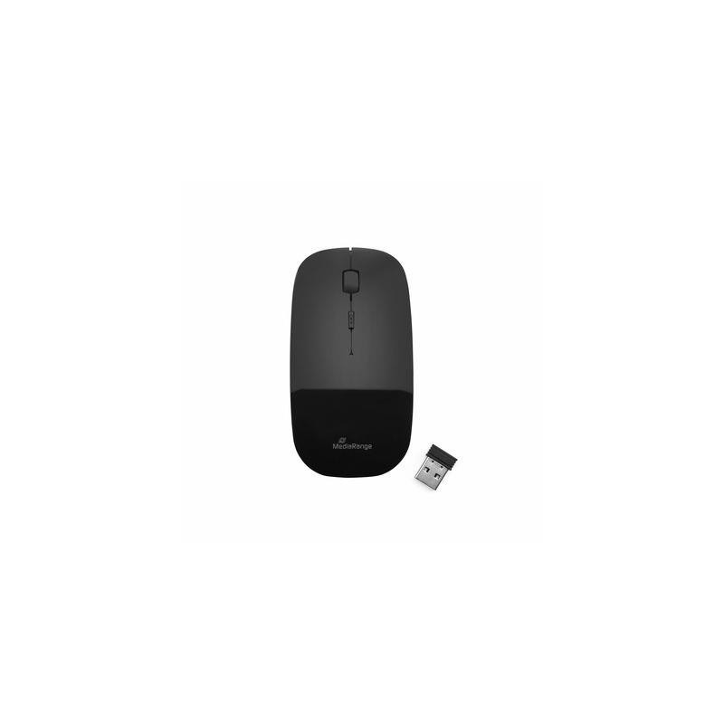 MOUSE USB OPTICAL WRL/BLACK MROS215 MEDIARANGE