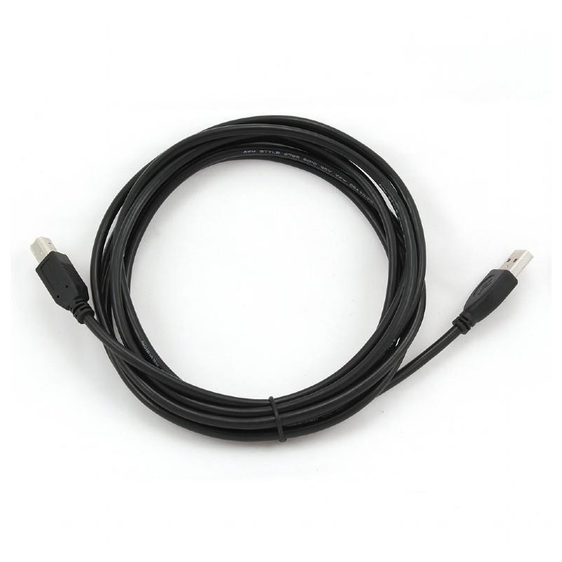 CABLE USB2 AM-BM 3M/BLACK CCP-USB2-AMBM-10 GEMBIRD