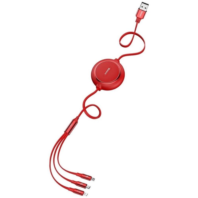 CABLE USB TO 3IN1 1.2M/RED CAMLT-JH09 BASEUS