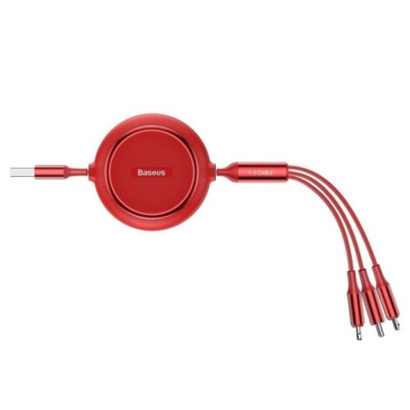 CABLE USB TO 3IN1 1.2M/RED CAMLT-JH09 BASEUS