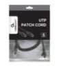 PATCH CABLE CAT6 UTP 1M/BLACK PP6U-1M/BK GEMBIRD