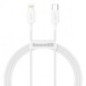 CABLE LIGHTNING TO USB-C 2M/WHITE CATLYS-C02 BASEUS