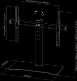 TV SET ACC DESK MOUNT BLACK/FPMA-D1250BLACK NEOMOUNTS