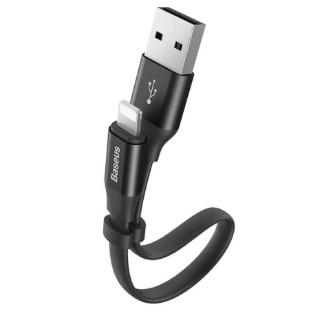 CABLE LIGHTNING TO USB 0.23M/BLACK CALMBJ-01 BASEUS