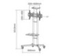 TV SET ACC FLOOR STAND BLACK/32-55" PLASMA-M1700E NEOMOUNTS