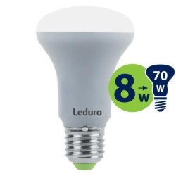 Light Bulb|LEDURO|Power consumption 8 Watts|Luminous flux 550 Lumen|3000 K|220-240V|Beam angle 180 degrees|21177