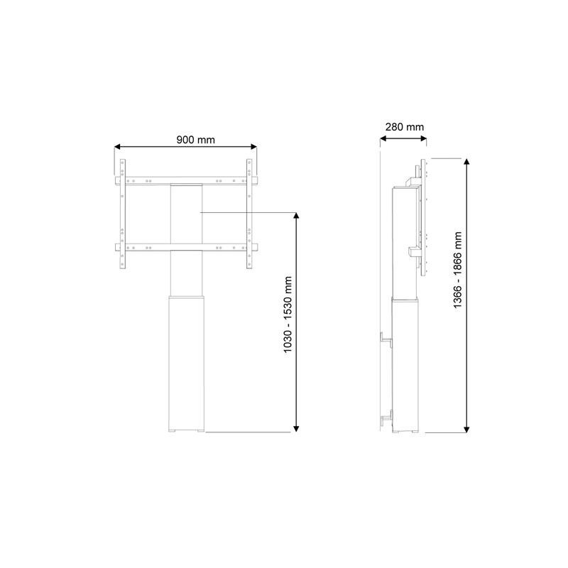 TV SET ACC WALL MOUNT 42-100"/PLASMA-W2250BLACK NEOMOUNTS