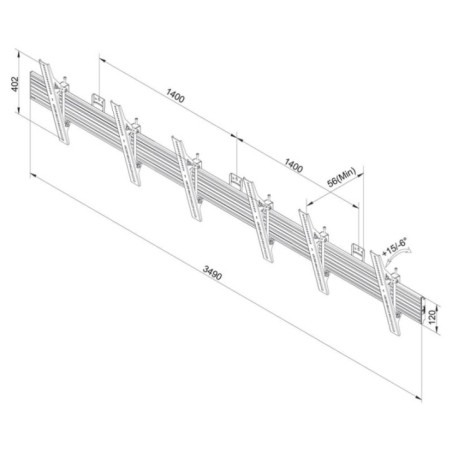 MONITOR ACC WALL MOUNT /MENU/32-55" NMPRO-WMB3 NEOMOUNTS