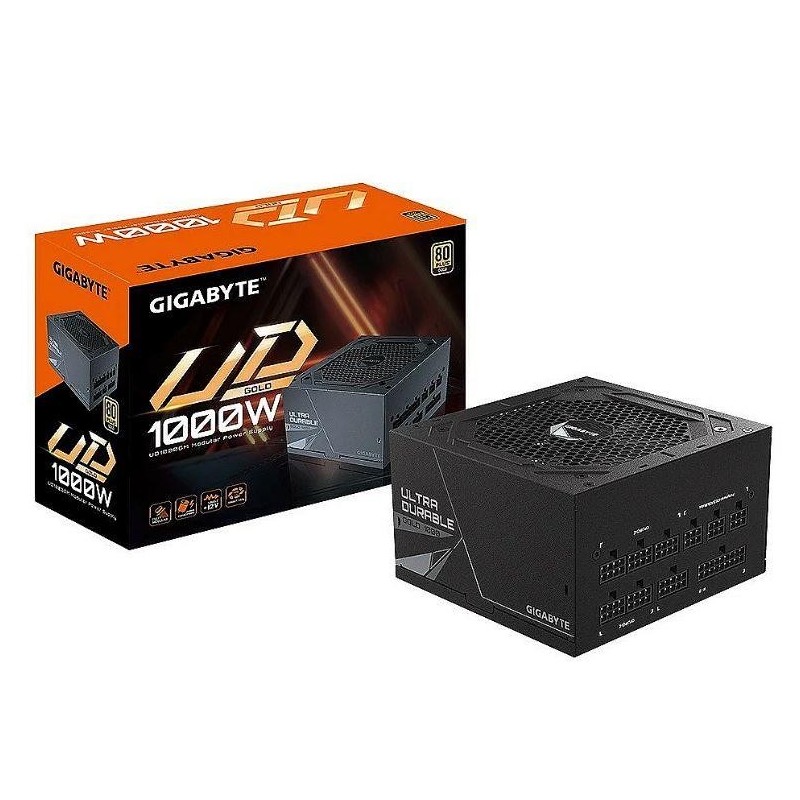 Power Supply|GIGABYTE|1000 Watts|Efficiency 80 PLUS GOLD|MTBF 100000 hours|GP-UD1000GM