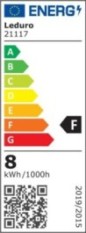 Light Bulb|LEDURO|Power consumption 8 Watts|Luminous flux 800 Lumen|3000 K|220-240V|Beam angle 270 degrees|21117