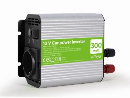 POWER INVERTER CAR 12V 300W/EG-PWC300-01 GEMBIRD