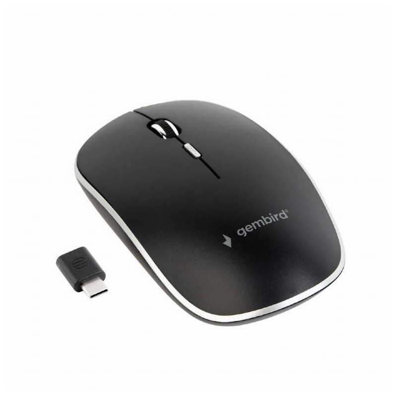 MOUSE USB-C OPTICAL WRL BLACK/SILENT MUSW-4BSC-01 GEMBIRD