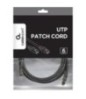 PATCH CABLE CAT6 UTP 3M/BLACK PP6U-3M/BK GEMBIRD