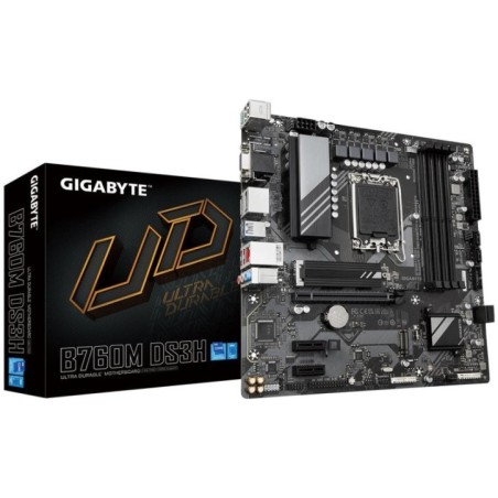 Mainboard|GIGABYTE|Intel B760 Express|LGA1700|Micro-ATX|Memory DDR5|Memory slots 4|2xPCI-Express 3.0 1x|1xPCI-Express 4.0 16x|2x