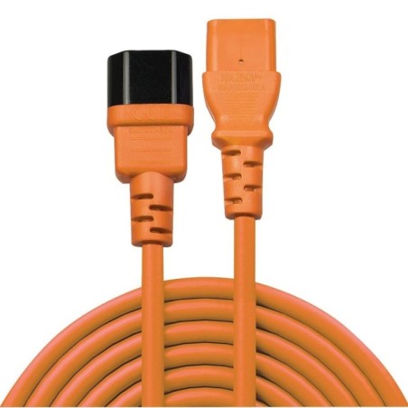 CABLE POWER IEC EXTENSION 1M/ORANGE 30474 LINDY