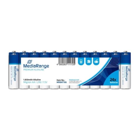 BATTERY ALKALINE AA 1.5V/24PCS MRBAT106 MEDIARANGE