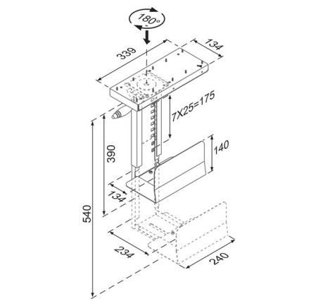 PC ACC DESK MOUNT 30KG/CPU-D250BLACK NEOMOUNTS