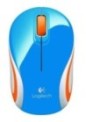 MOUSE USB OPTICAL WRL M187/BLUE 910-002733 LOGITECH