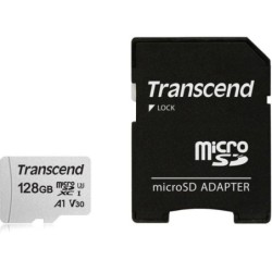 MEMORY MICRO SDXC 128GB W/ADAP/C10 TS128GUSD300S-A TRANSCEND