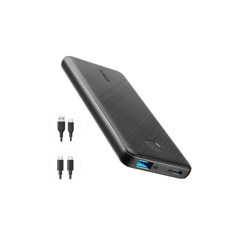 POWER BANK USB 10000MAH BLACK/POWERCORE SLIM A1247G11 ANKER