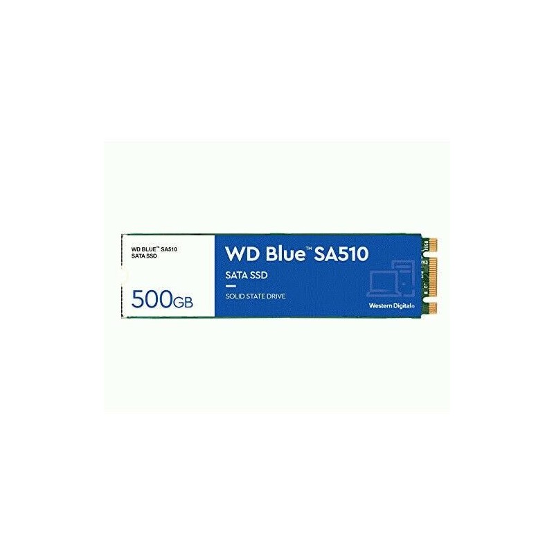 SSD|WESTERN DIGITAL|Blue SA510|500GB|M.2|SATA 3.0|Write speed 510 MBytes/sec|Read speed 560 MBytes/sec|2.38mm|TBW 200 TB|MTBF 17