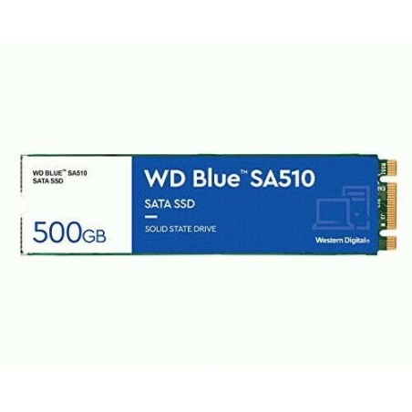 SSD|WESTERN DIGITAL|Blue SA510|500GB|M.2|SATA 3.0|Write speed 510 MBytes/sec|Read speed 560 MBytes/sec|2.38mm|TBW 200 TB|MTBF 17