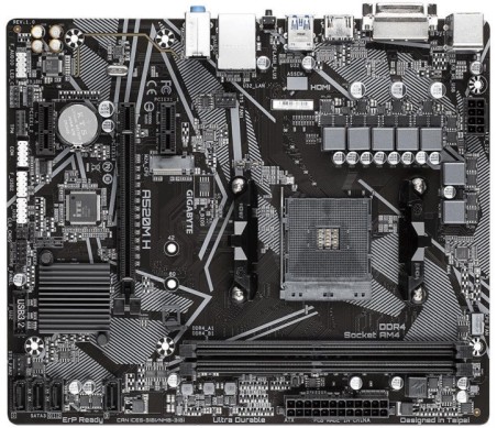 Mainboard|GIGABYTE|AMD A520|SAM4|MicroATX|Memory DDR4|Memory slots 2|2xPCI-Express 3.0 1x|1xPCI-Express 3.0 16x|1xDVI-D|1xHDMI|1