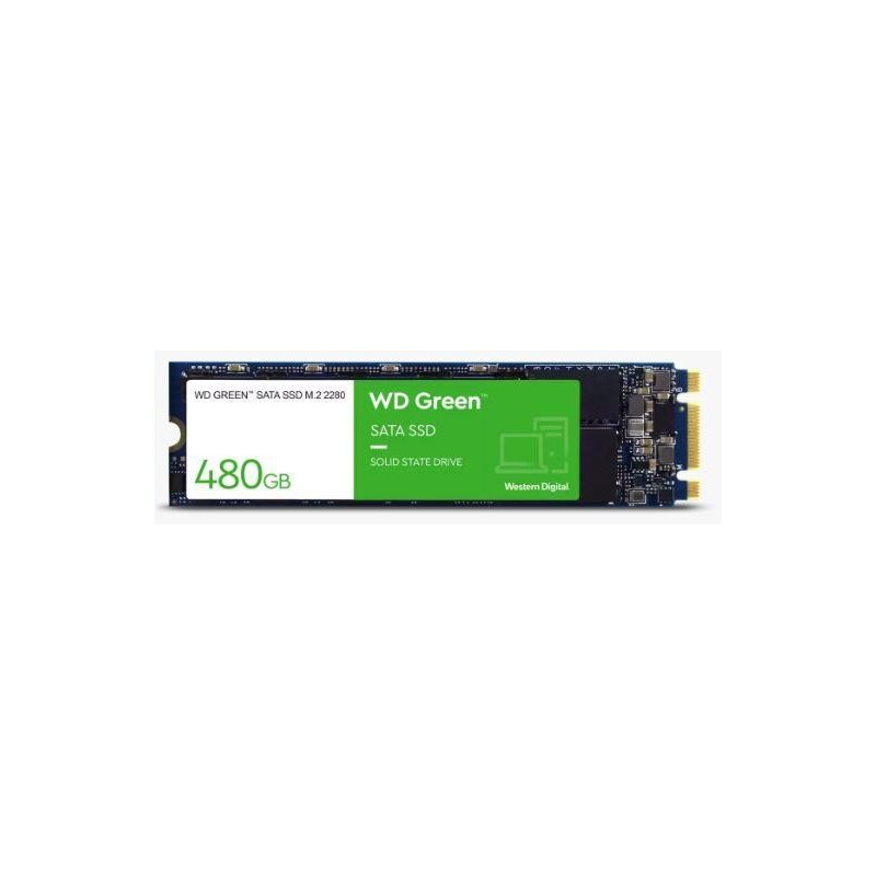 SSD|WESTERN DIGITAL|Green|480GB|M.2|SATA 3.0|Read speed 545 MBytes/sec|1.5mm|MTBF 1000000 hours|WDS480G3G0B