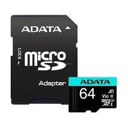 MEMORY MICRO SDXC 64GB W/ADAP./AUSDX64GUI3V30SA2-RA1 ADATA