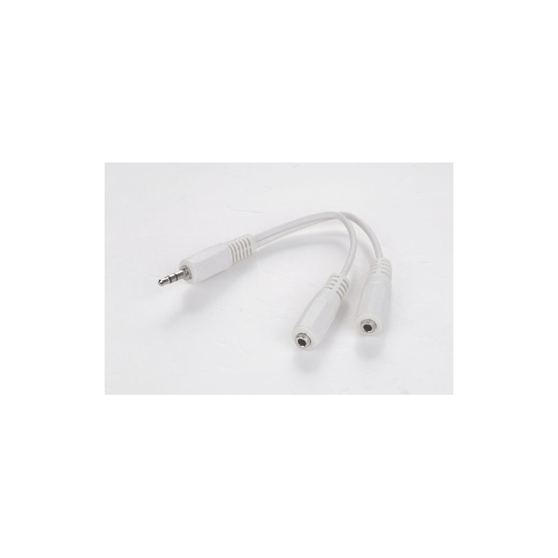 CABLE AUDIO SPLITTER 3.5MM/10CM WHITE CCA-415W GEMBIRD