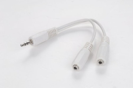 CABLE AUDIO SPLITTER 3.5MM/10CM WHITE CCA-415W GEMBIRD