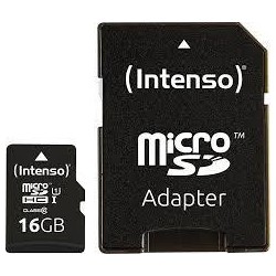 MEMORY MICRO SDHC 16GB UHS-I/W/ADAPTER 3423470 INTENSO