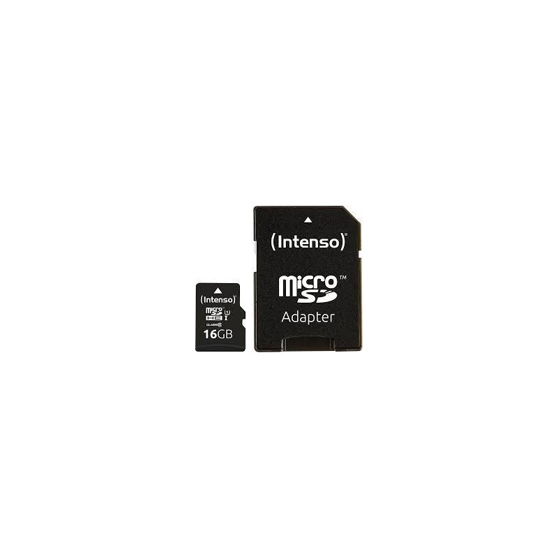 MEMORY MICRO SDHC 16GB UHS-I/W/ADAPTER 3423470 INTENSO