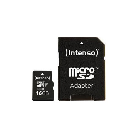 MEMORY MICRO SDHC 16GB UHS-I/W/ADAPTER 3423470 INTENSO