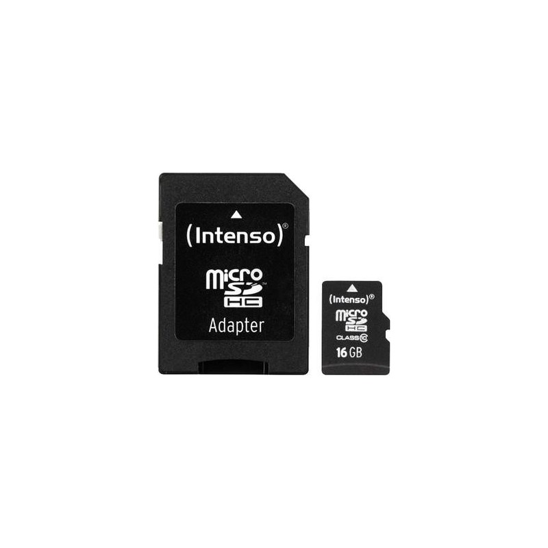 MEMORY MICRO SDHC 16GB C10/W/ADAPTER 3413470 INTENSO