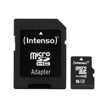 MEMORY MICRO SDHC 16GB C10/W/ADAPTER 3413470 INTENSO