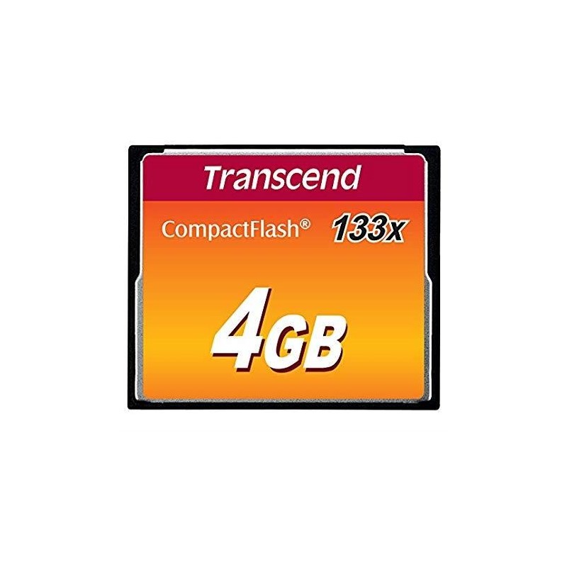 MEMORY COMPACT FLASH 4GB/SLC TS4GCF133 TRANSCEND