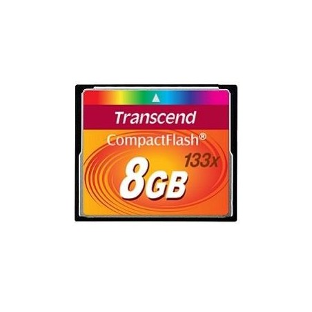 MEMORY COMPACT FLASH 8GB/133X TS8GCF133 TRANSCEND